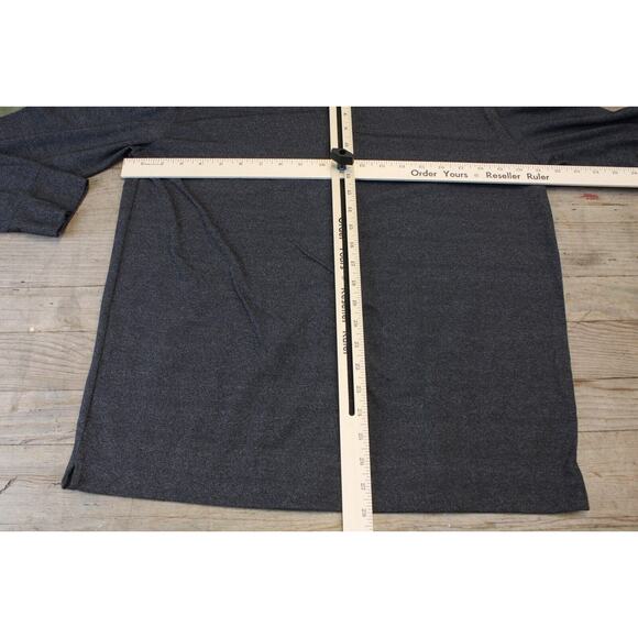 Calvin Klein Jeans Adult Medium Button Down Charcoal Gray Pocket - Picture 6 of 6